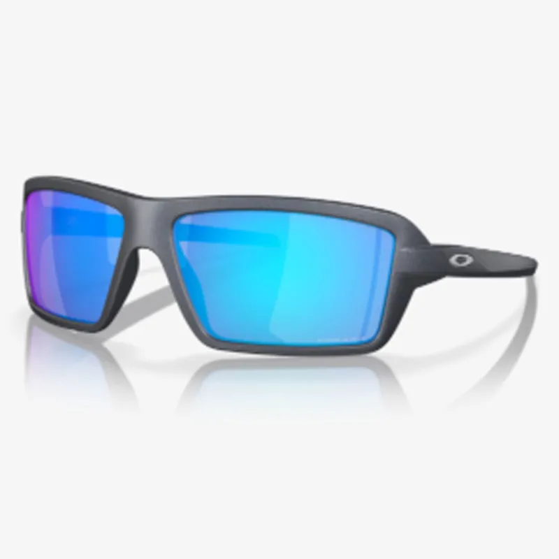 Oakley Cables Blue Steel Frame Prizm Sapphire Lens