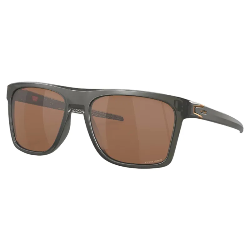 Oakleys Leffingwell Matte Grey Smoke Frames Prizm Tungsten Lenses