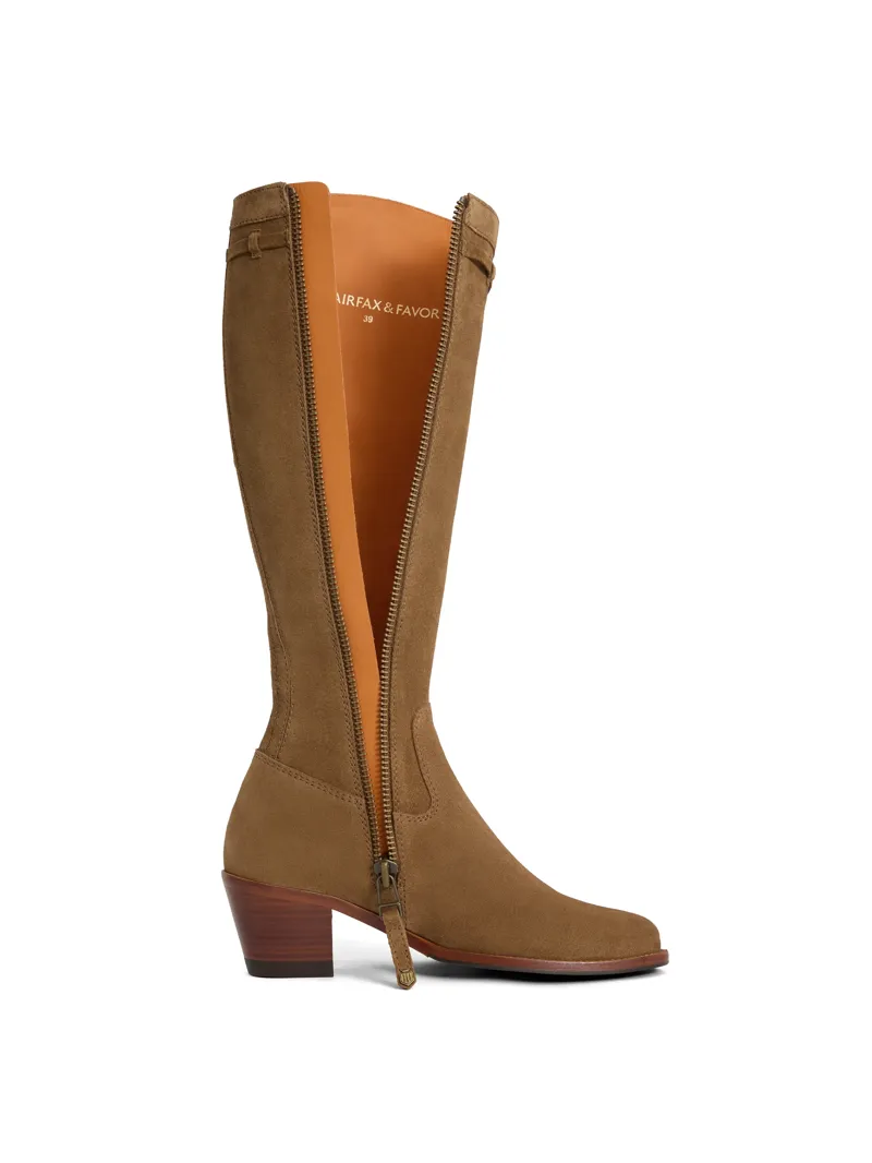 Fairfax and Favor Heeled Kimberley Tan Suede-4