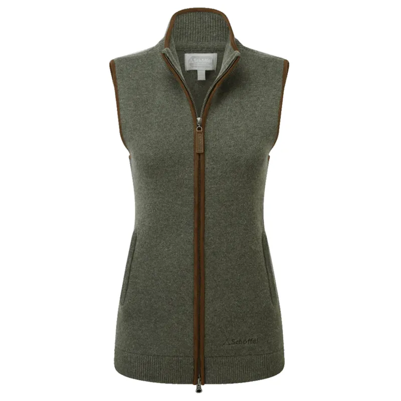Schoffel Ladies Orkney Merino Gilet Cedar Green