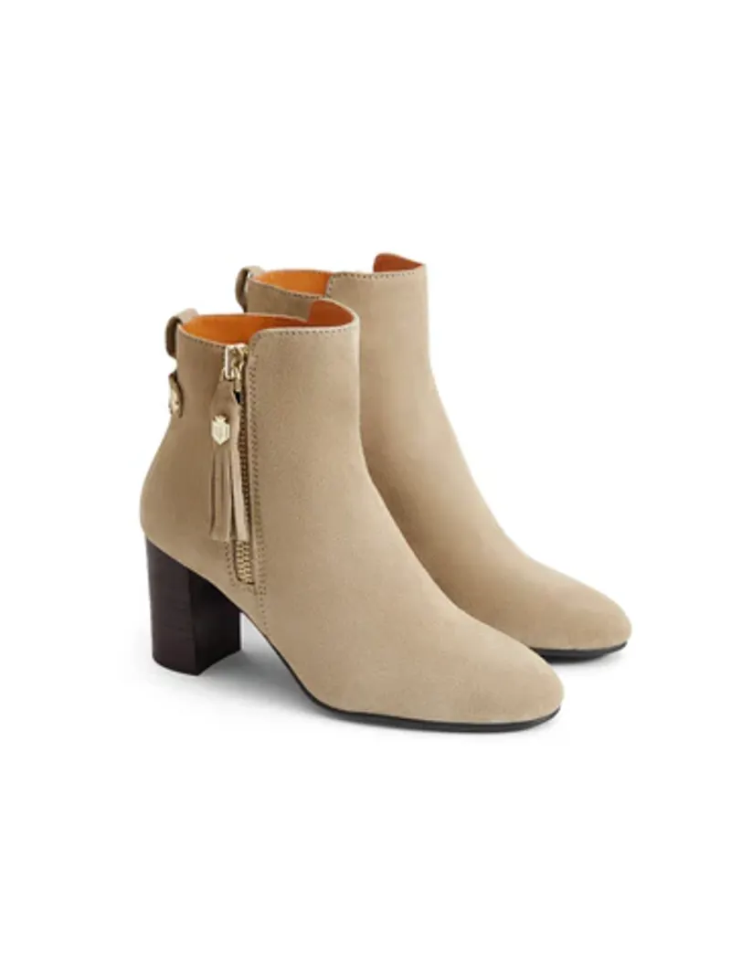 Fairfax and Favor Oakham Ankle Boot Caramel Suede-1