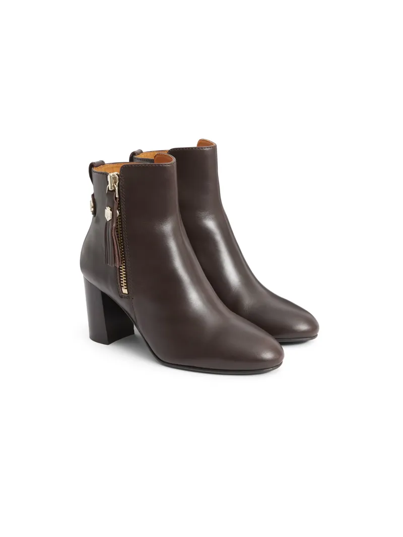 Fairfax and Favor Oakham Ankle Boot Mahogany Leather-1