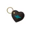 Pampeano Belts Vida Heart Keyring Brown Leather in Turquoise