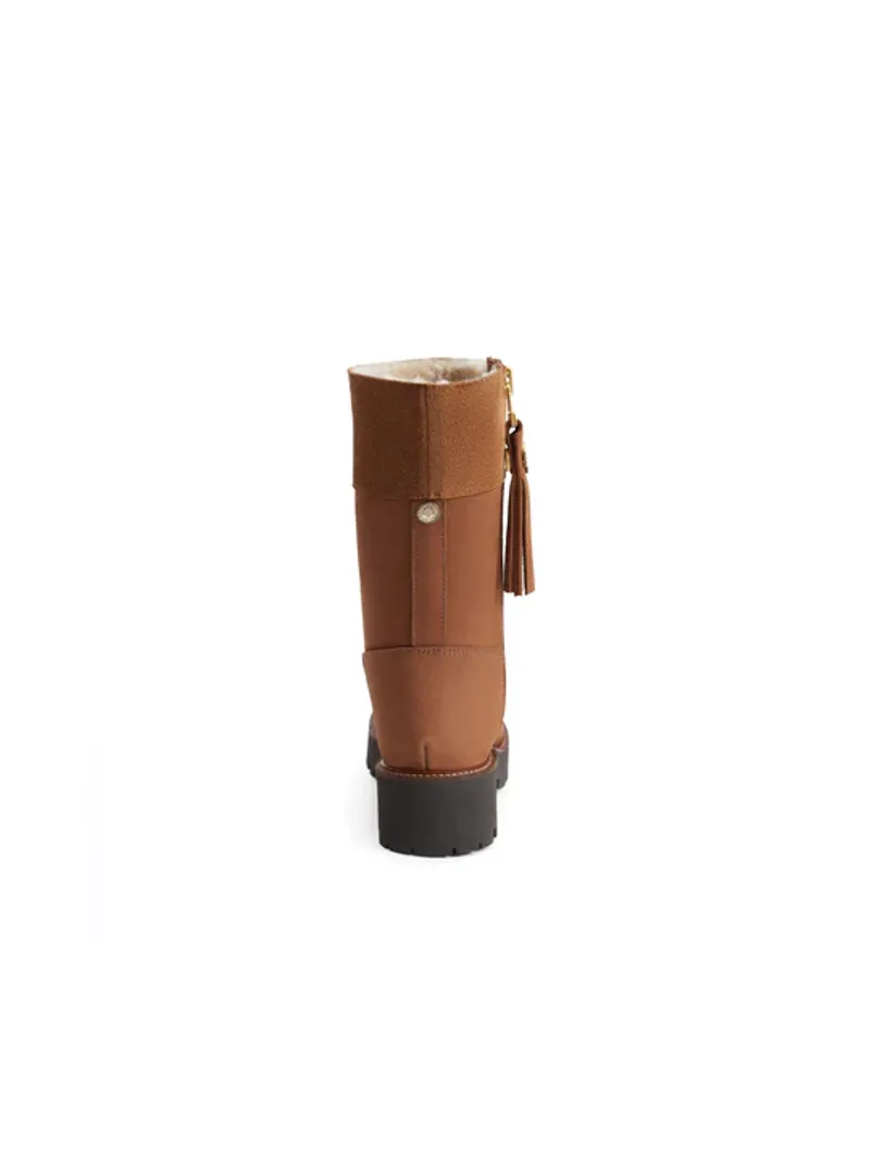 Fairfax and Favor Shearling Lined Paris Cognac Nubuck-2