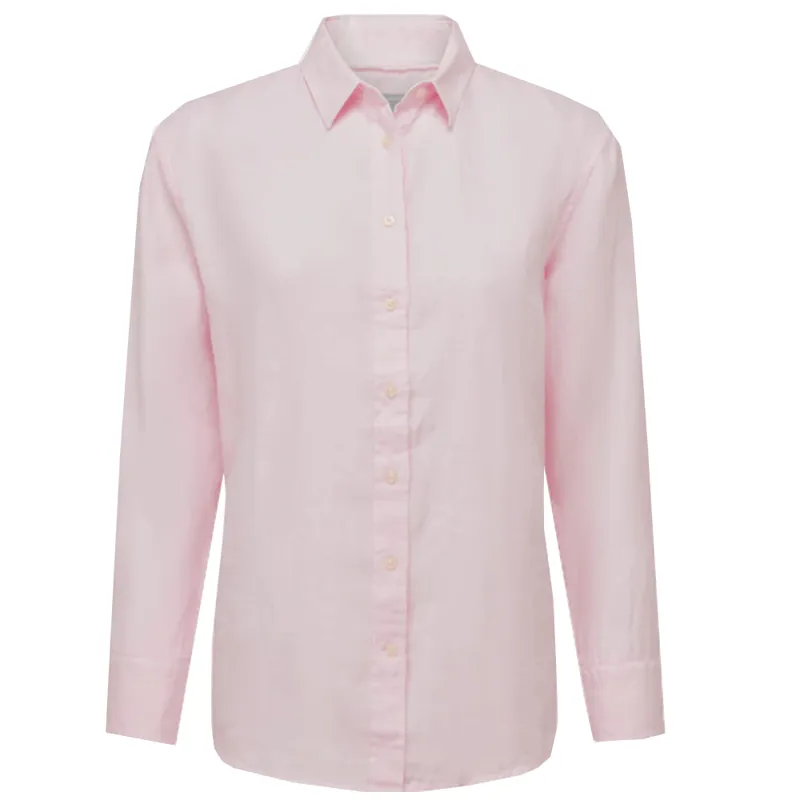 Schoffel Salthouse Linen Shirt Pale Pink