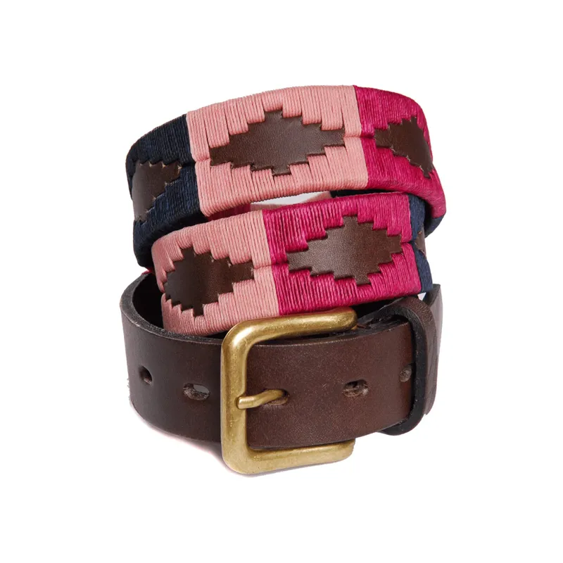 Pioneros Polo Belt Berry/Navy/Pink 