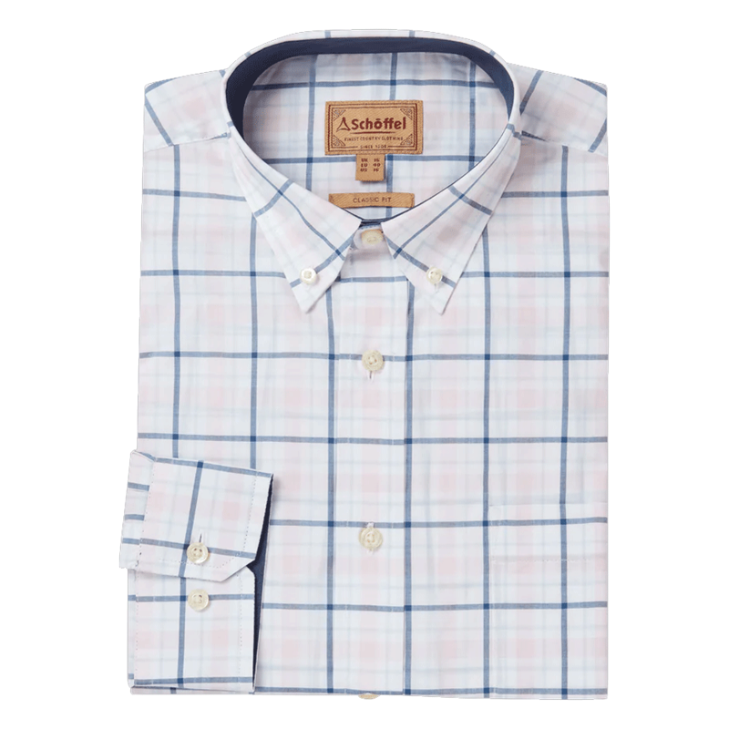 Schoffel Polstead Classic Shirt  Navy/Blue/Pink-3