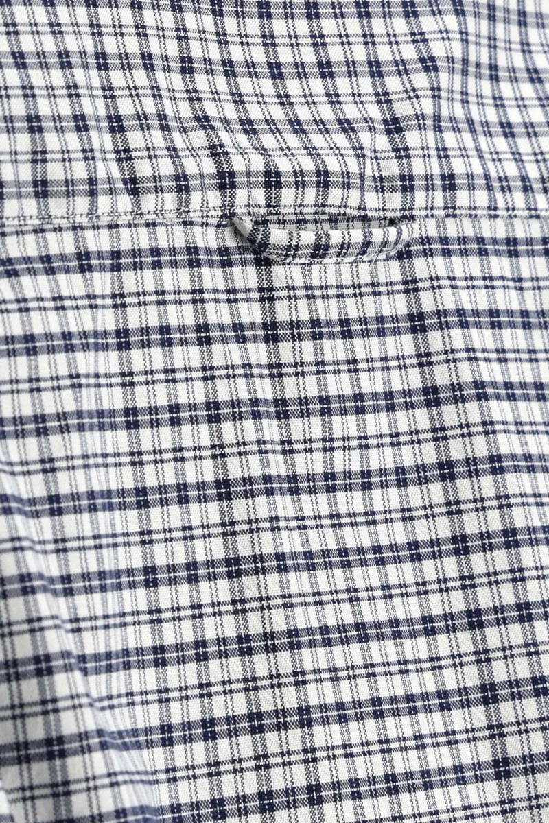 Gant Slim Stretch Oxford Check Shirt in Persian Blue-5