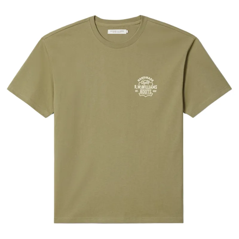 R M Williams Boots T-Shirt in Sage