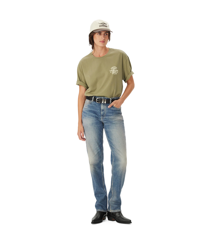 R M Williams Boots T-Shirt in Sage-4