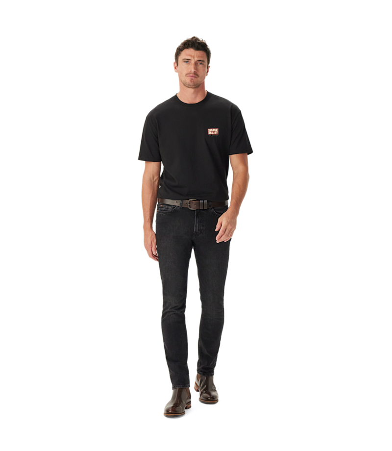 R M Williams Branded T-Shirt in Black-3