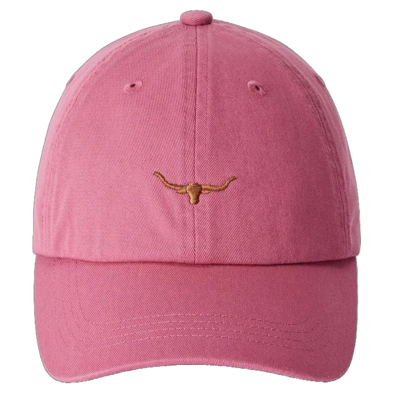 R M Williams Mini Longhorn Twill Cap in Fuchsia