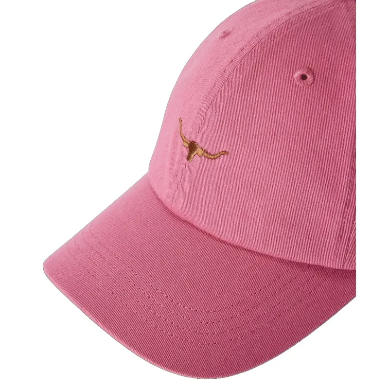 R M Williams Mini Longhorn Twill Cap in Fuchsia-5