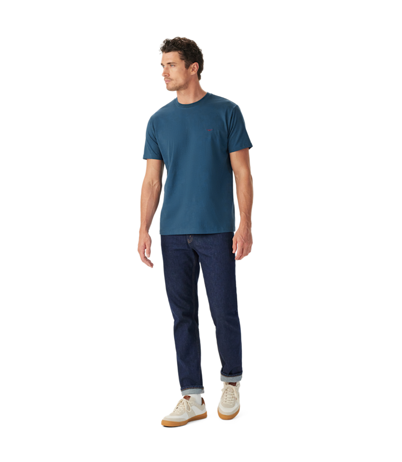 RM Williams Parson T-Shirt in Ensign Blue-2