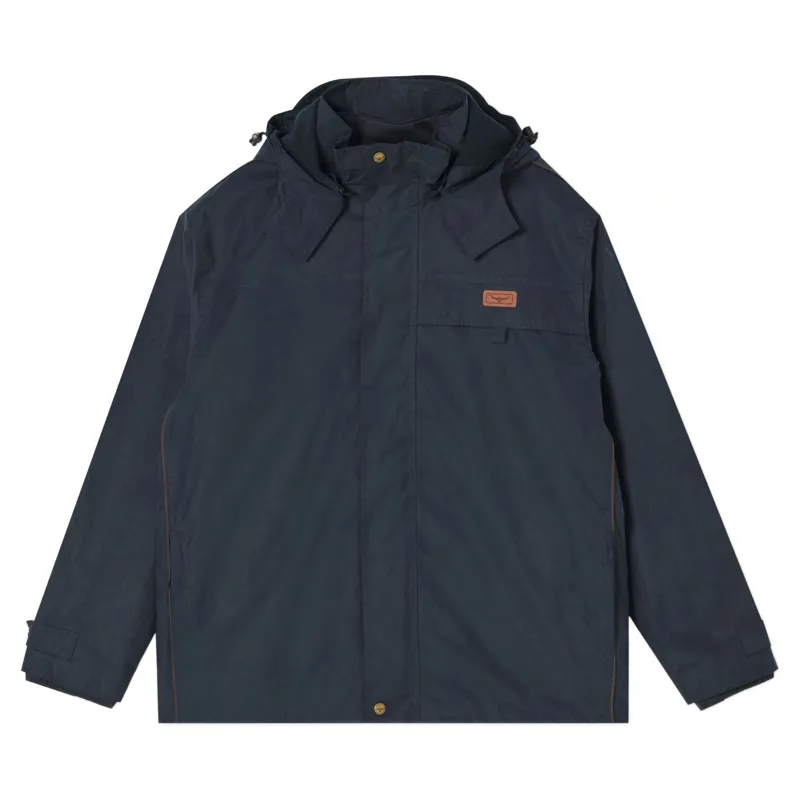 R M Williams Rockley Jacket in Navy Ironbark