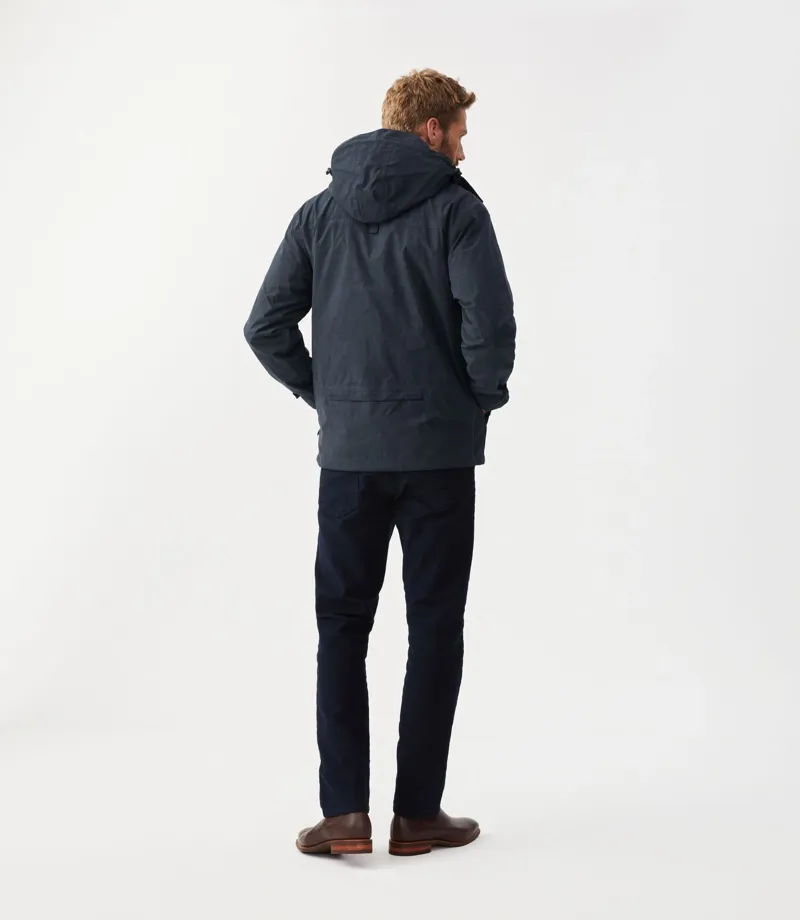 R M Williams Rockley Jacket in Navy Ironbark-1