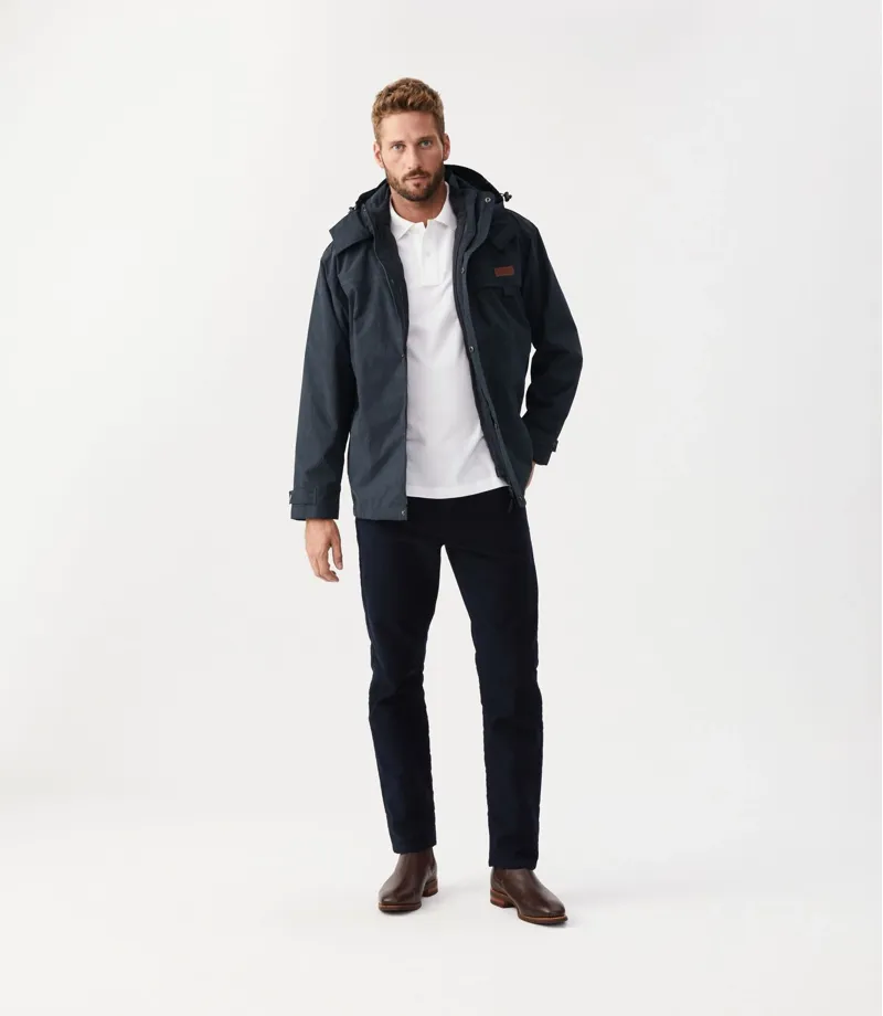 R M Williams Rockley Jacket in Navy Ironbark-2