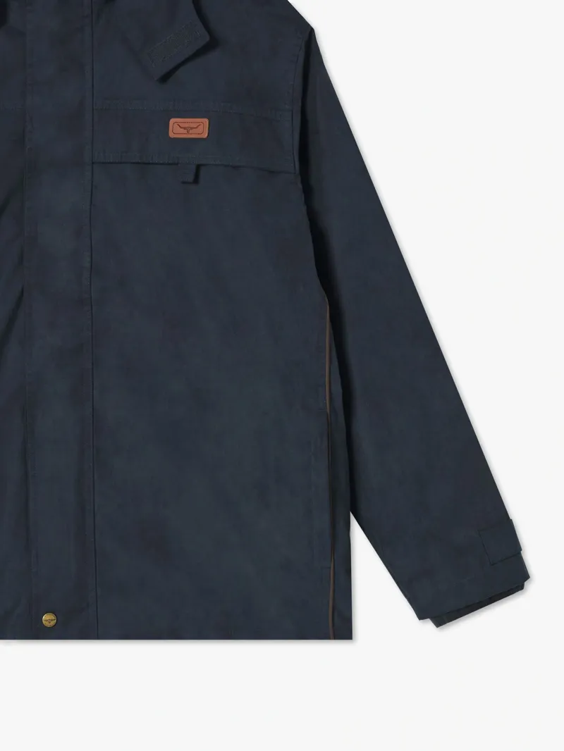R M Williams Rockley Jacket in Navy Ironbark-7