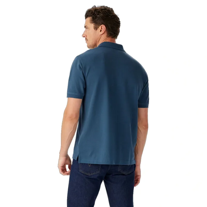 R M Williams Rod Polo in Ensign Blue-3