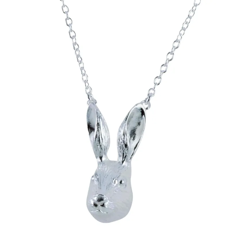 Reeves and Reeves Sterling Silver Hare Necklace in Silver