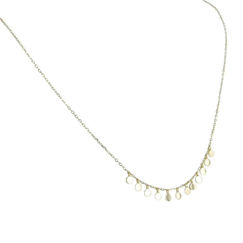 Reeves and Reeves Sterling Silver Shaker Necklace in Gold