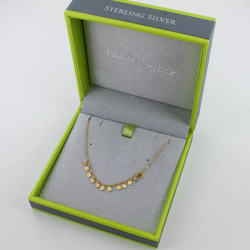 Reeves and Reeves Sterling Silver Shaker Necklace in Gold-1