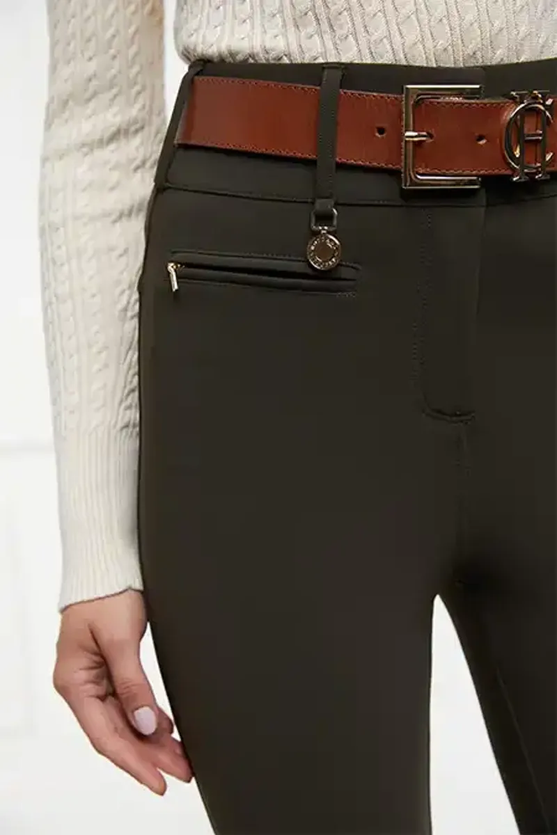 Holland Cooper Contour Trousers in Dark Olive-10