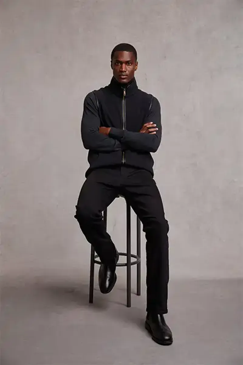 Holland Cooper Men's Country Fleece Gilet Black-4