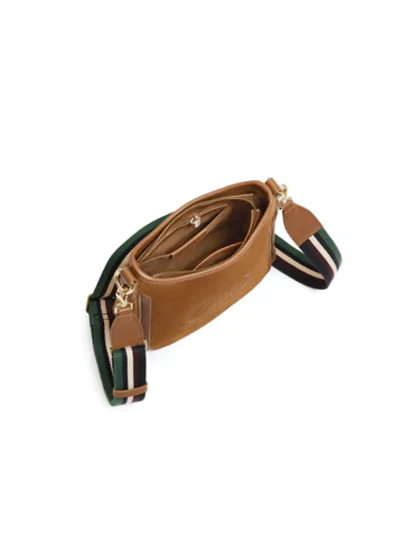 Fairfax and Favor Richmond Messenger Bag Tan Suede-4