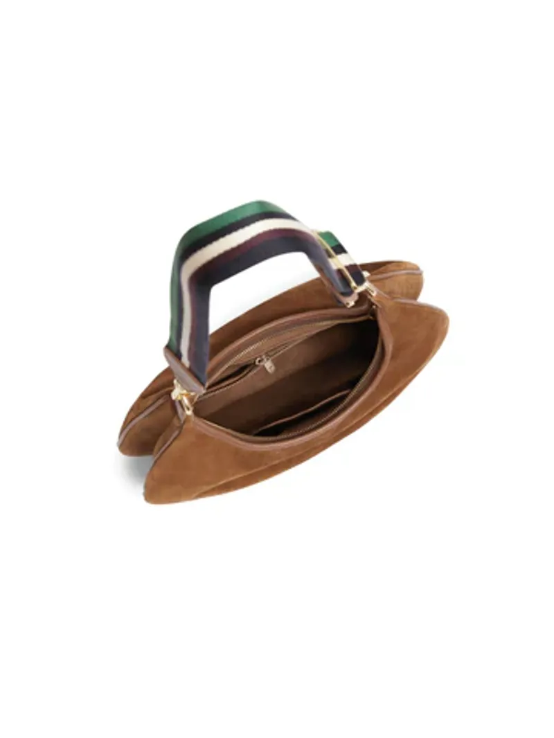 Fairfax and Favor Richmond Hobo Bag Tan Suede-4