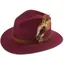 Alan Paine Richmond Unisex Felt Hat Wine