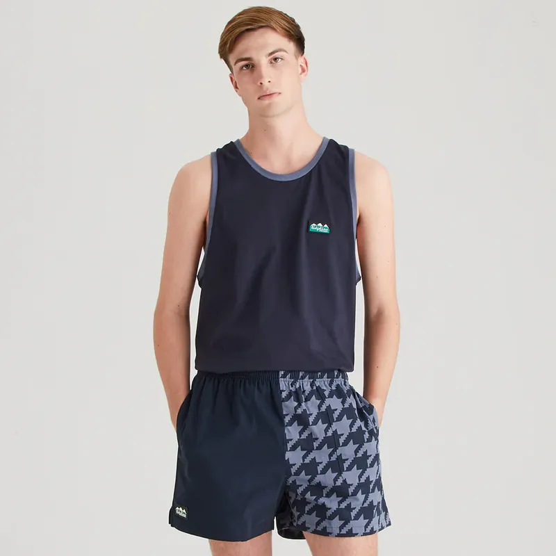 Ridgeline Backslider Men's Shorts in Navy Print-2