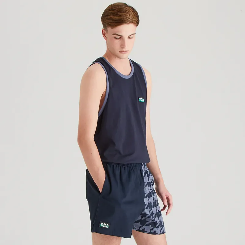 Ridgeline Backslider Men's Shorts in Navy Print-7