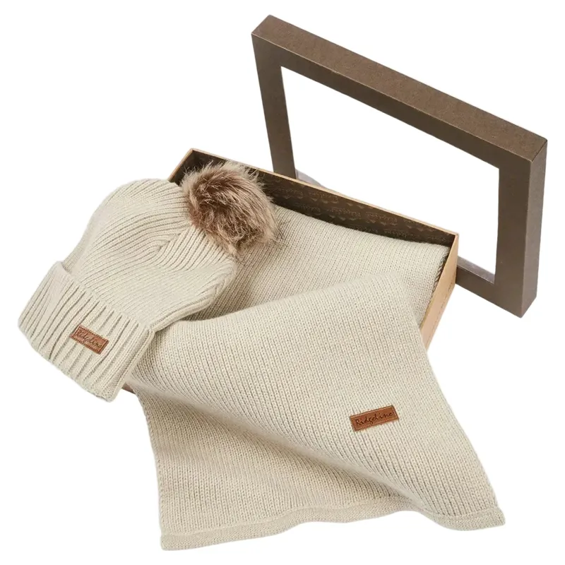 Ridgeline Baltic Hat and Scarf Set in Sand