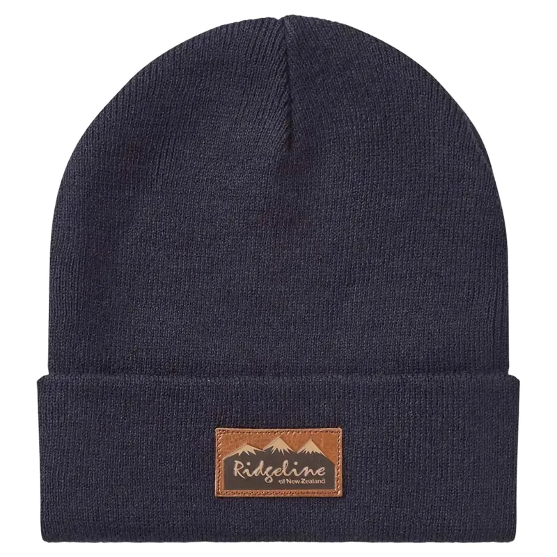 Ridgeline Heritage Fine Knit Beanie in Navy