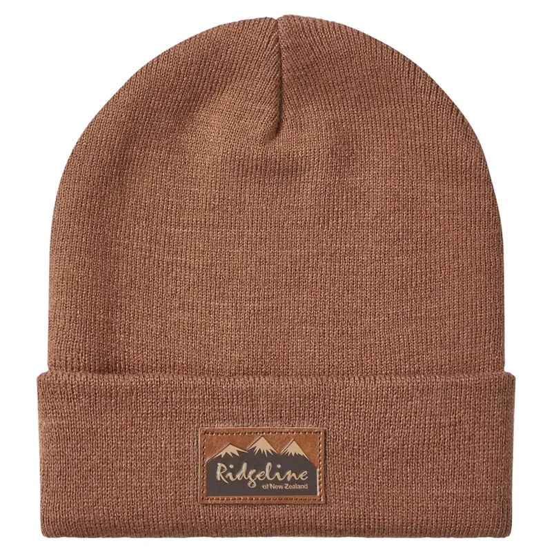 Ridgeline Heritage Fine Knit Beanie in Nutmeg