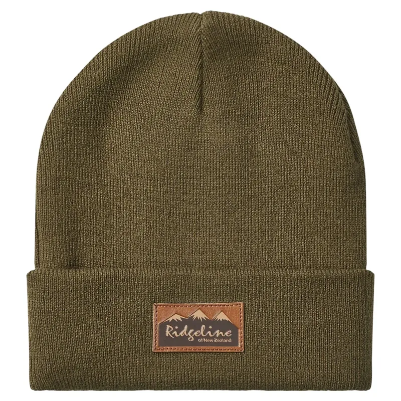 Ridgeline Heritage Fine Knit Beanie in Teak