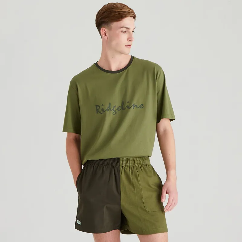 Ridgeline Hose Down Shorts Men's in Deep Forest/Fern Green-2