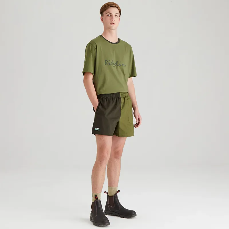 Ridgeline Hose Down Shorts Men's in Deep Forest/Fern Green-3