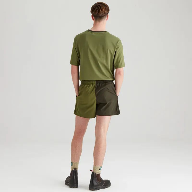 Ridgeline Hose Down Shorts Men's in Deep Forest/Fern Green-4