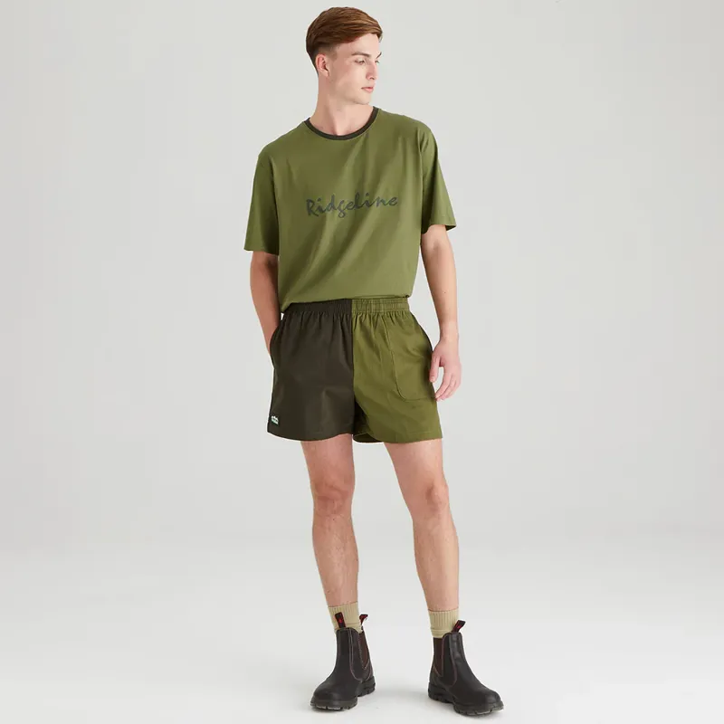 Ridgeline Hose Down Shorts Men's in Deep Forest/Fern Green-5