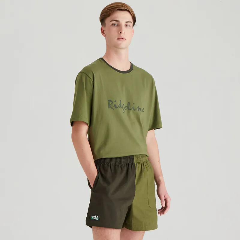 Ridgeline Hose Down Shorts Men's in Deep Forest/Fern Green-6