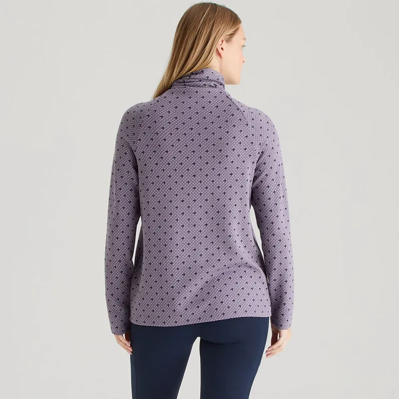 Ridgeline Kelmarsh Women's Top in Lilac Print-2