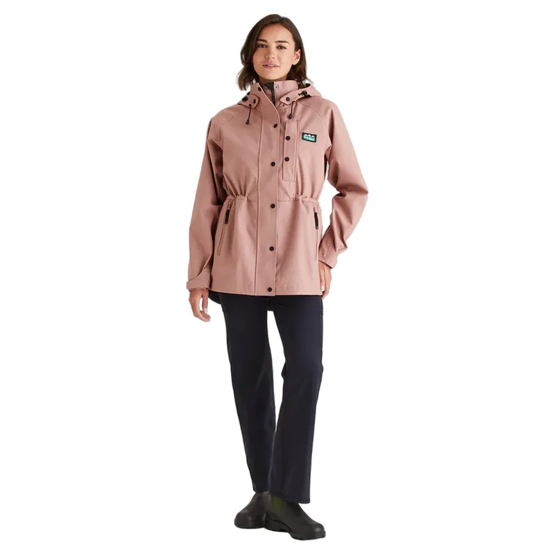 Ridgeline Womens Monsoon Light Jacket in Dusky Pink Marl