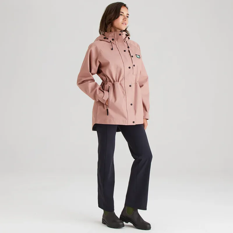Ridgeline Womens Monsoon Light Jacket in Dusky Pink Marl-1