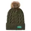 Ridgeline Nordic Fleck Bobble Hat in Deep Forest