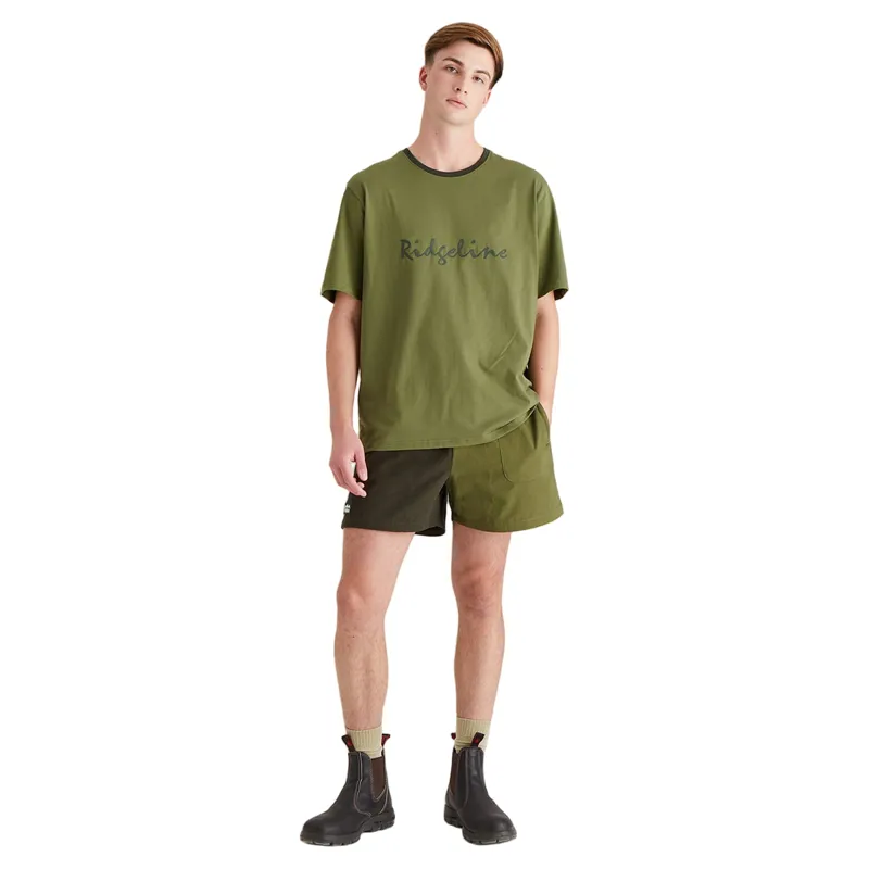 Ridgeline Signature Men's T-Shirt in Fern Green-1