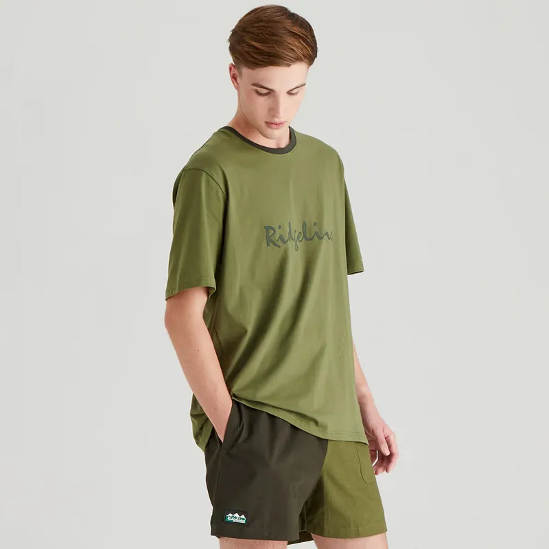 Ridgeline Signature Men's T-Shirt in Fern Green-3