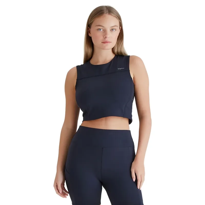 Ridgeline Women's Infinity Crop Top in Navy