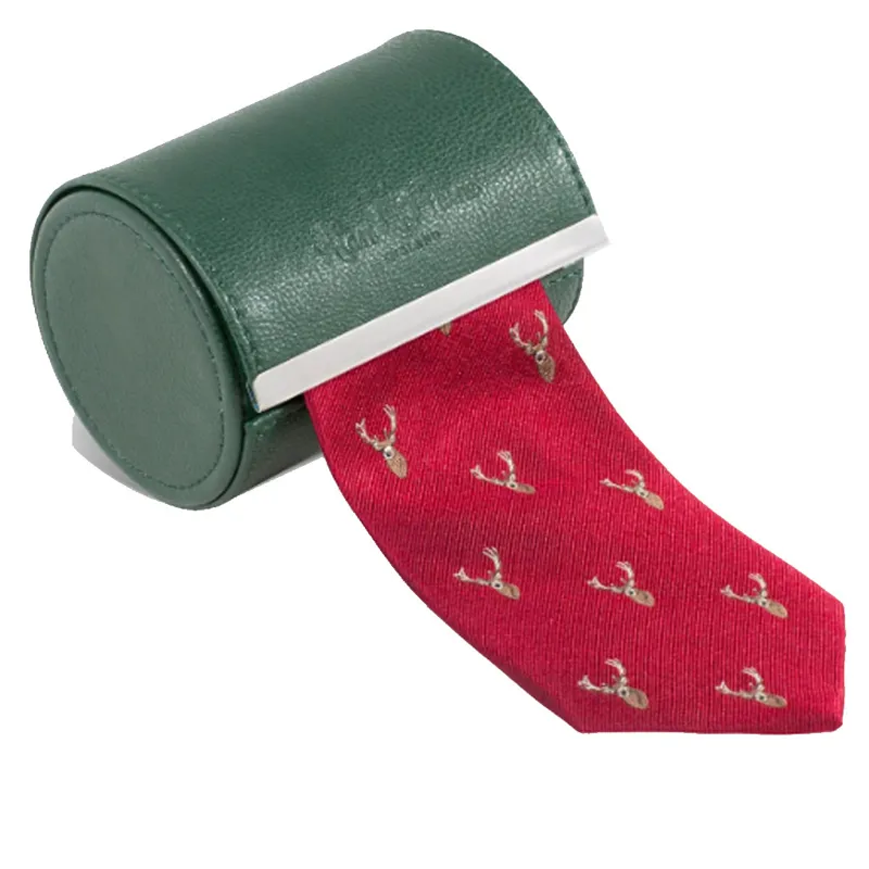 Alan Paine Ripon Silk Tie Deer Red